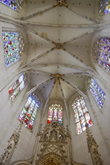 Images Dated 19th August 2010: Clery-Saint-Andre basilica chancel, Clery Saint Andre, Loiret, France, Europe