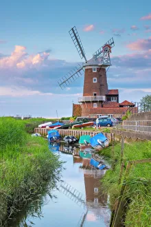 Calmness Prints: Cley Windmill, Cley-next-the-Sea, North Norfolk, Norfolk, England, United Kingdom, Europe