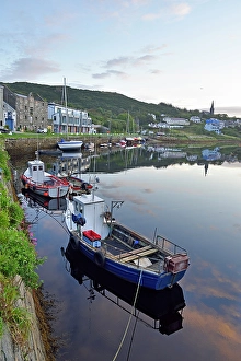 County Prints: Clifden's harbour, Connemara, County Galway, Connacht, Republic of Ireland