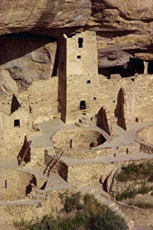 Mesa Verde Prints: Cliff palace dating from between 1200 and 1300 AD at Mesa Verde