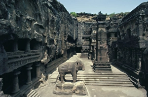 Ellora Prints: Cliff temples