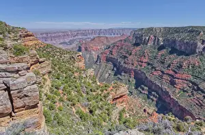 Seasonal Changes Prints: Cliff views from the edge of Naji Point on the North Rim of Grand Canyon