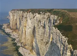 Etretat Prints: Cliffs of the Alabaster Coast near Etretat in Seine Maritime, Haute Normandie