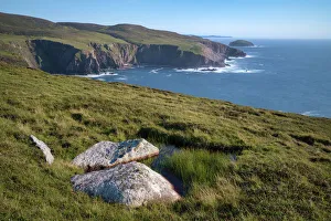 County Donegal Prints: Cliffs, Arranmore Island, County Donegal, Ulster, Republic of Ireland, Europe
