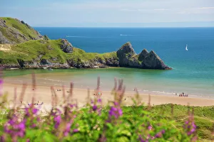 Gower Prints: Three Cliffs Bay, Gower, Wales, United Kingdom, Europe