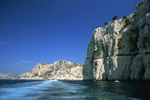 L Imestone Prints: Cliffs of the Calanques, near Cassis, Bouches-du-Rhone, Cote d Azur