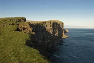 Cliffs at coast of the most western point of Europe, Latrabjarg, Westfjords