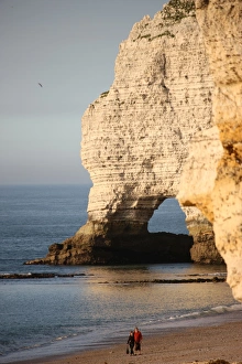 Coastal Features Prints: Cliffs at Etretat, Cote d Albatre, Seine-Maritime, Normandy, France, Europe