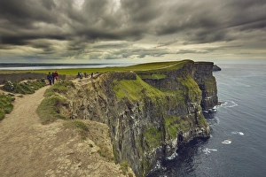 County Clare Prints: The Cliffs of Moher, near Lahinch, County Clare, Munster, Republic of Ireland, Europe