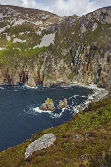 The cliffs at Slieve League, near Killybegs, County Donegal, Ulster, Republic of Ireland