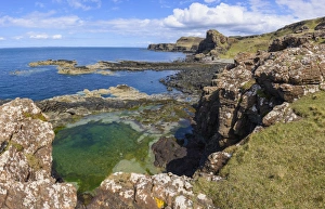 Argyll And Bute Prints: Cliffs around Treshnish Point, Isle of Mull, Inner Hebrides, Argyll and Bute, Scotland