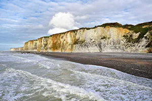 Terrain Prints: Cliffs at Veules-les-Roses, Vaucottes hanging valley
