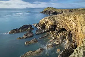 Clifftop vista from Martins Haven, Pembrokeshire Coast National Park, Wales