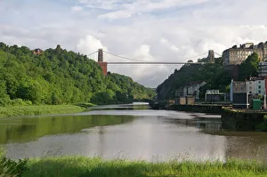 Bridges Prints: Clifton Suspension Bridge, Avon Gorge, Bristol, England, United Kingdom, Europe
