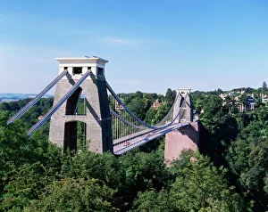 Bristol Prints: Clifton Suspension Bridge, Bristol, Avon, England, United Kingdom, Europe