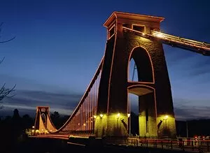 Illumination Collection: Clifton Suspension Bridge, Bristol, Avon, England, UK, Europe