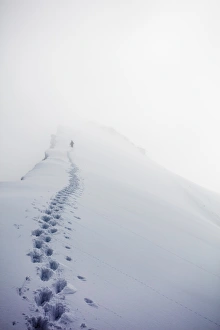 Climber Prints: Climber on Domes des Miages, 3673m, Chamonix, Haute Savoie, Rhone Alpes, French Alps
