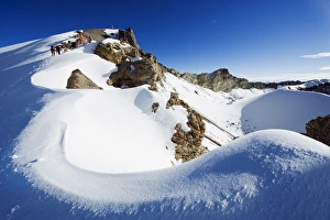 Climber Prints: Climbers near summit of El Misti volcano, 5822m, Arequipa, Peru, South America