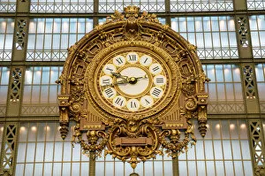 French Culture Gallery: Clock, Musee d Orsay, Paris, France, Europe