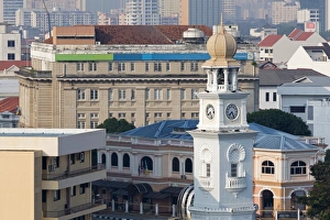 Onion Dome Prints: Clock Tower, Georgetown, Penang Island, Malaysia, Southeast Asia, Asia