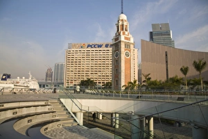 Images Dated 2nd February 2007: Clock Tower and Hong Kong Cultural Center, Tsim Sha Tsui East Promenade