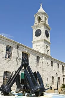 Images Dated 5th April 2011: Clock Tower (mall) at the Royal Naval Dockyard, Bermuda, Central America