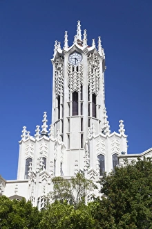 Auckland Prints: Clock tower of University of Auckland, Auckland, North Island, New Zealand, Pacific