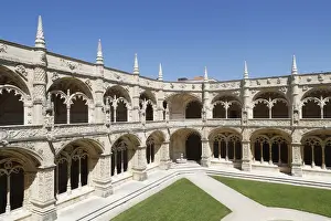Courtyards Prints: The Cloister, Jeronimos Monastery (Hieronymites Monastery), UNESCO World Heritage Site