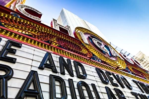 Kitsch Prints: Close up of Chicago Theatre marquee