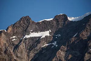 Hiking Trails Prints: Close up of the rugged summit of Dufourspitze