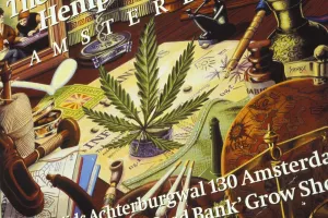 Netherland Prints: Close-up of cannabis shop sign