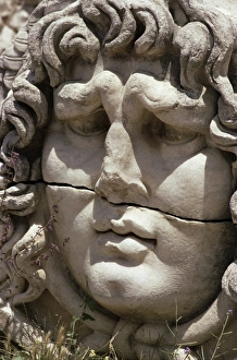 Close-up of carved head