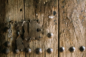 Lalibela Prints: Close-up of door, Bieta Mercurios, Gabriel et Raphael, Lalibela, Wollo region