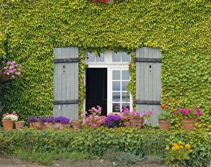 St Malo Prints: Close-up of house at St. Servan-sur-Mer, near St. Malo, Brittany, France, Europe