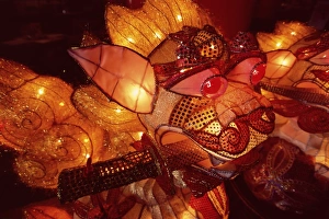 Taipei Prints: Close-up of illuminated lantern