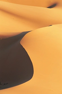 Close-up of sand dunes in Erg Chebbi sand sea
