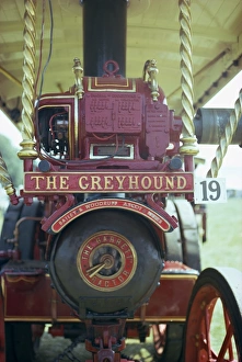 Close-up of steam engine, England, United Kingdom, Europe