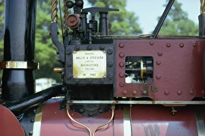 Close-up of steam engine, England, United Kingdom, Europe