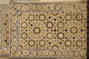 Mughal Prints: Close-up of tilework