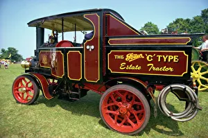 Industry Prints: Close-up of traction engine, England, United Kingdom, Europe