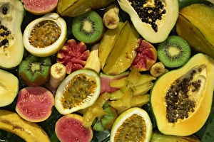 Exotic Prints: Close-up of tropical fruit, Nadi, Viti Levu, Fiji, Pacific Islands, Pacific