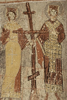 Frescoe Prints: Close-up of wall paintings (frescoes)