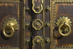 Brassware Prints: Close-up of wooden gate