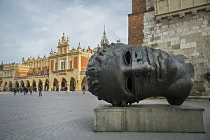 Town Hall Prints: Cloth Hall, Main Square and Town Hall tower, Old Town, UNESCO World Heritage Site, Krakow