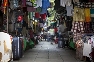 Clothing on sale at Pettah Market, Colombo, Sri Lanka, Asia