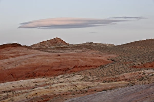 Sand Stone Prints: Cloud at dusk over the red and yellow sandstone