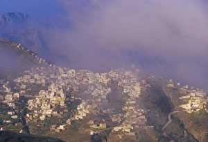 Hill Village Prints: Cloud over Olymbos (Olimbos) village
