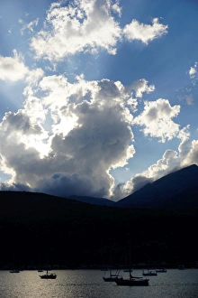 Lefkas Prints: Clouds near Nidri, Lefkada (Lefkas), Greek Islands, Ionian Sea, Greece, Europe