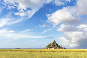 Stronghold Prints: Clouds in the sky and grass in the foreground
