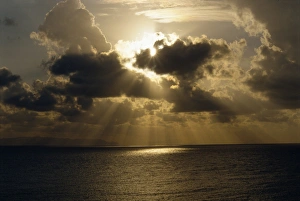Dramatic Skies Prints: Clouds with sun behind